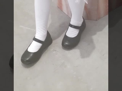 Meisjes van de t-Bar schoenen leerschool voor alle leeftijden, 13 grote klein-7