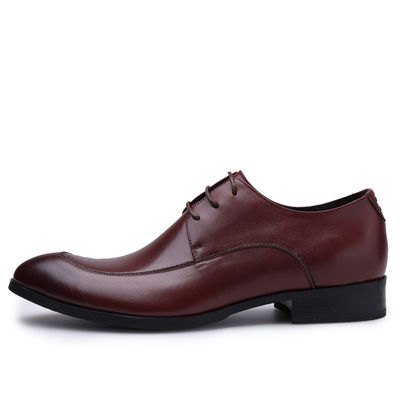 Bedrijfsvriendelijke mannen schoenen, zomer mannen bruine kanten schoenen