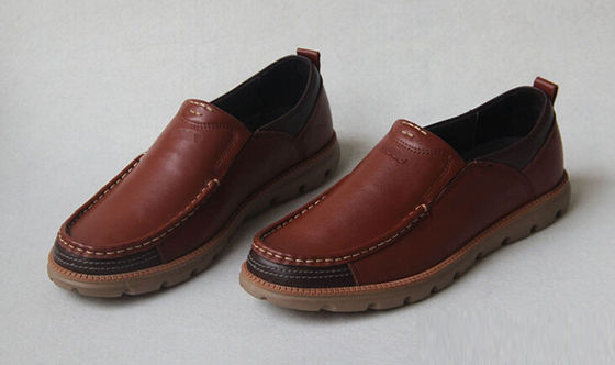 Full Grain Leather Casual Shoes Soft Comfortable Driving Shoes Voor mannen