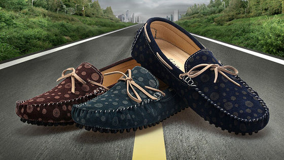 Mensen leerloafers voor vrijetijdsbesteding 41 - 45 maat Mensen suede casual schoenen