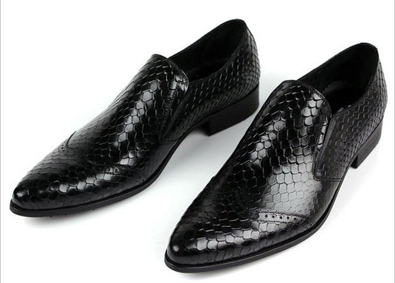 Snake Skin Pattern Mensen Formele jurk Schoenen Echte lederen mannen Luxe schoenen voor feest