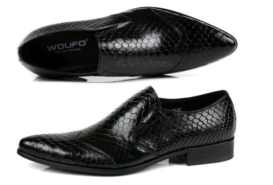 Snake Skin Pattern Mensen Formele jurk Schoenen Echte lederen mannen Luxe schoenen voor feest