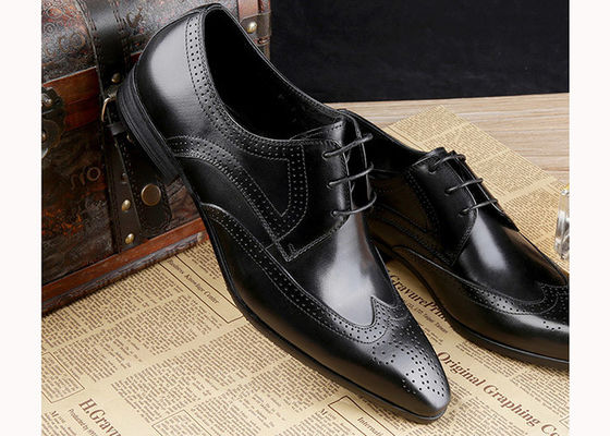 Formele Oxford Mensen Brogue Schoenen Koeien Leer Plain Toe Klassieke Mensen Schoenen