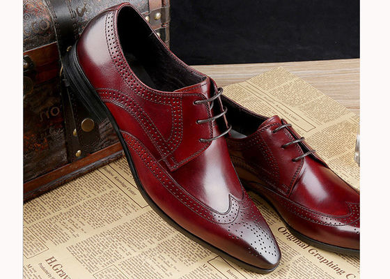 Formele Oxford Mensen Brogue Schoenen Koeien Leer Plain Toe Klassieke Mensen Schoenen