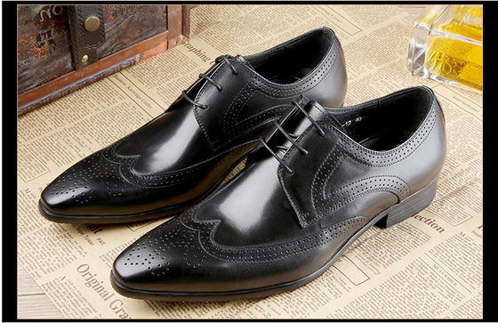 Formele Oxford Mensen Brogue Schoenen Koeien Leer Plain Toe Klassieke Mensen Schoenen