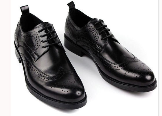 High Cow Mens Lederen Brogue Schoenen, Business Goodyear Handmade Schoenen