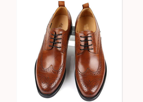 High Cow Mens Lederen Brogue Schoenen, Business Goodyear Handmade Schoenen