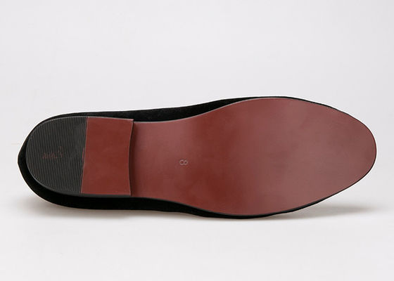 Logo Geborduurde fluwelen loafers Royal Style Luxe Fluwelen slippers voor mannen