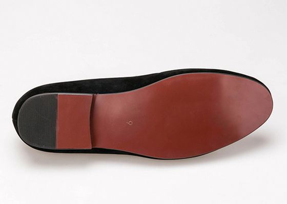 Donkerblauwe Mensen Fluweel rokende slippers Elegante ster Custom geborduurde slippers