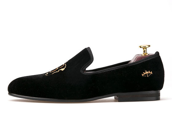 Luxe Mens Velvet Loafers Riem Casual Stijl Zwarte Velvet Suede Schoenen