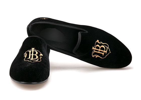Luxe Mens Velvet Loafers Riem Casual Stijl Zwarte Velvet Suede Schoenen