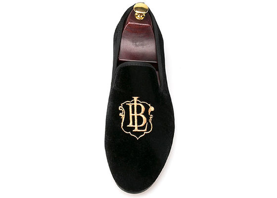 Luxe Mens Velvet Loafers Riem Casual Stijl Zwarte Velvet Suede Schoenen