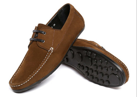 Fashion Flats Mensen Lederen Loafers Luxe Handgemaakte Suede Schoenen