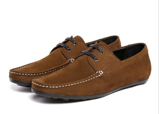 Fashion Flats Mensen Lederen Loafers Luxe Handgemaakte Suede Schoenen