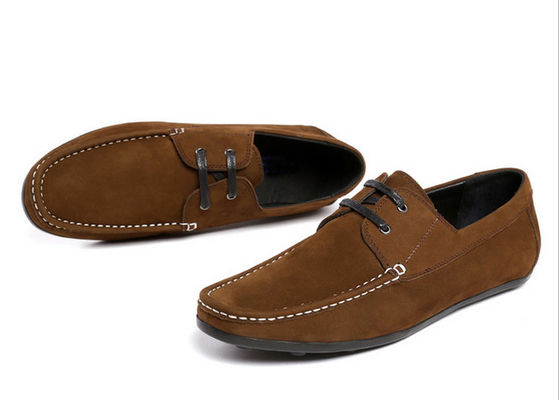 Fashion Flats Mensen Lederen Loafers Luxe Handgemaakte Suede Schoenen