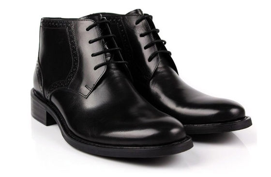 Koeienleer Mensen enkelschoenen High class Gebrand leder schoenen
