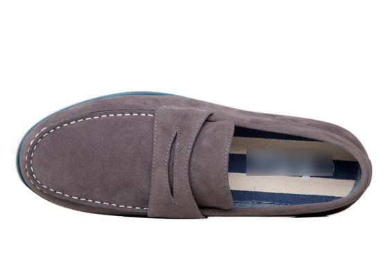 Mode Mens Casual Leather Slip On Shoes / Mens Flat Loafers Schoenen