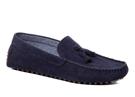 Stichting Style Flats Mensen Zwarte rijschoenen, Moccasin - Gommino Suede Rijschoenen