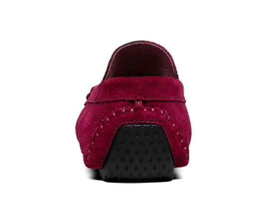Summer Hollow Outs Mens Suede Casual Loafers, Gommino Leer Loafers