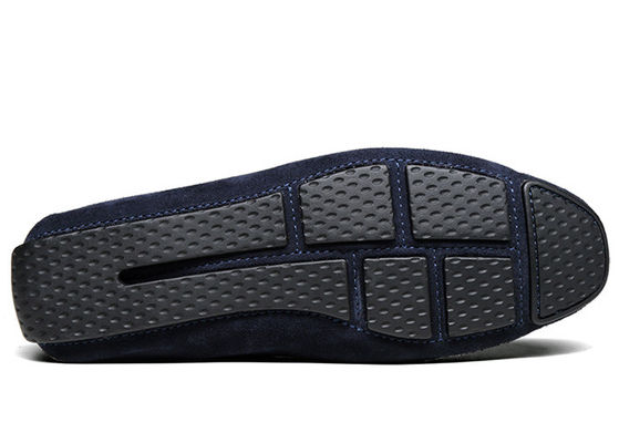 Lente / Herfst Mensen Lederen Loafers Classic Blauwe Suede Monk Schoenen Voor Heren