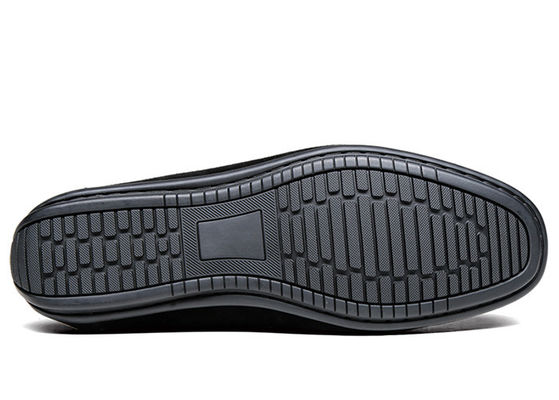 Zomer Suede Loafers Mensen Lederen Moccasins Schoenen, Mensen Zwarte Slip On Dress Schoenen