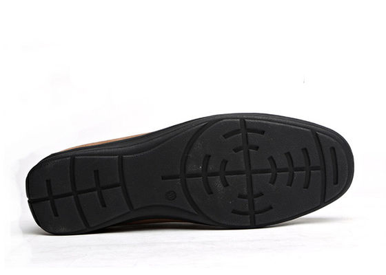 Zomer ademend Mensen Lederen Loafers Bruin Ronde Toe Mensen Suede Moccasins