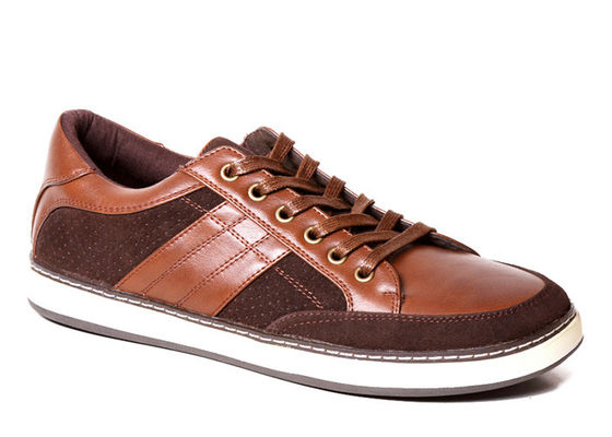 Bruine, klassieke, mensensneakers, ODM, mannen, echte leer schoenen.