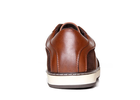Bruine, klassieke, mensensneakers, ODM, mannen, echte leer schoenen.