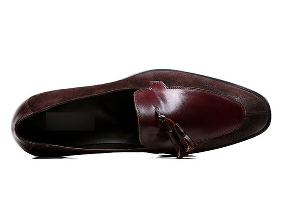Tassel Penny Suede Lederen Dress Schoenen, Lente / Herfst Mens Lederen Slip On Schoenen