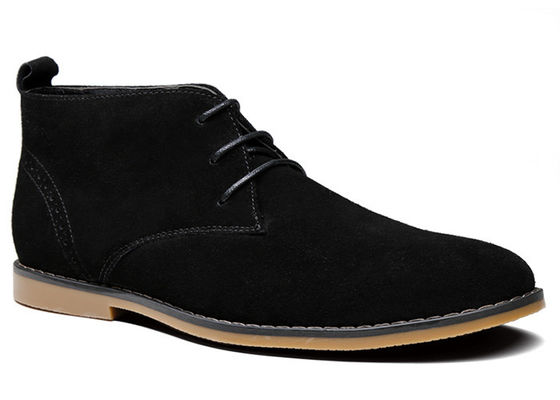 Mode Mens Suede enkelschoenen Echt leer Mensen Winterjurk schoenen