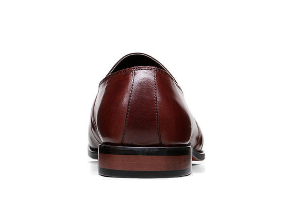 Klassieke Mensen Lederen Loafers Naaien Handgemaakte Lederen Kleding Schoenen Voor Banket