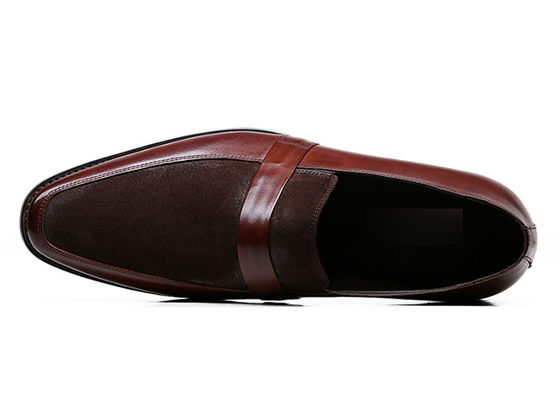 Klassieke Mensen Lederen Loafers Naaien Handgemaakte Lederen Kleding Schoenen Voor Banket