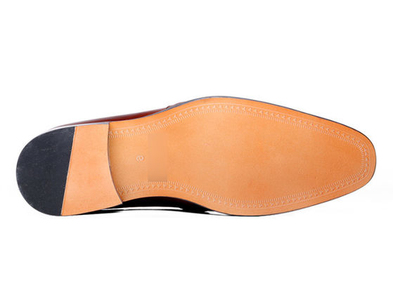 Klassieke Mensen Lederen Loafers Naaien Handgemaakte Lederen Kleding Schoenen Voor Banket
