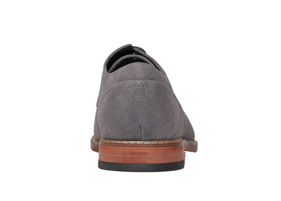 Suede lederen flatschoenen, handgemaakte grijze mannen lederen rijschoenen.