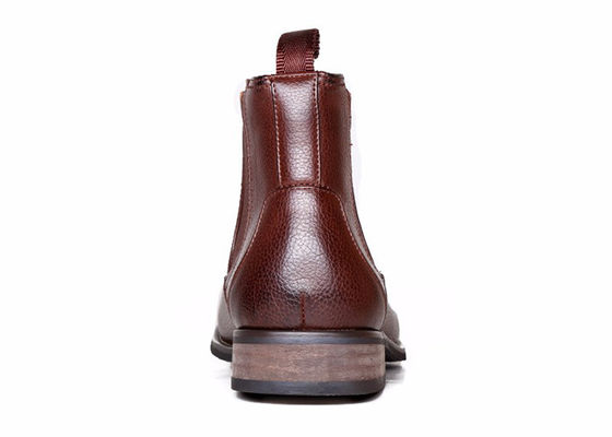 Martin Mensen enkelschoenen Ronde teen Custom Echte lederen bruine laarzen