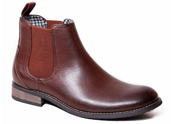 Martin Mensen enkelschoenen Ronde teen Custom Echte lederen bruine laarzen