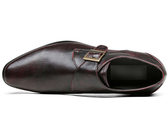 Custom Mensen Schoenen Handgemaakte Bruine Monk Strap Schoenen