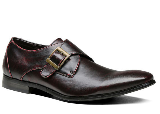 Custom Mensen Schoenen Handgemaakte Bruine Monk Strap Schoenen