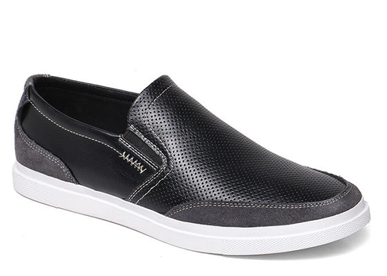 Zomer Handgemaakte Mensen Slip On Sneakers Hollow Out Mensen Zwarte Driving Loafers