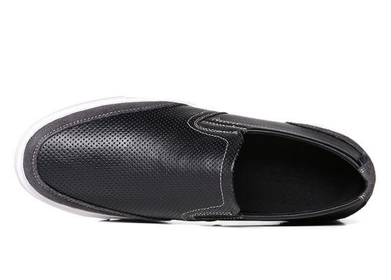 Zomer Handgemaakte Mensen Slip On Sneakers Hollow Out Mensen Zwarte Driving Loafers