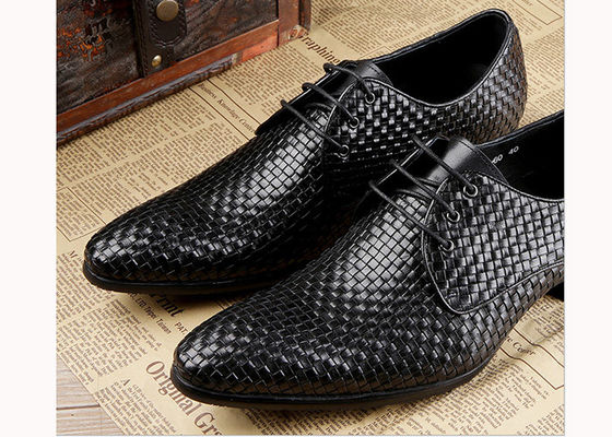 Mensen Bourgogne Dress Shoes Vintage Italiaanse Goodyear Welted Full Grain Lederschoenen