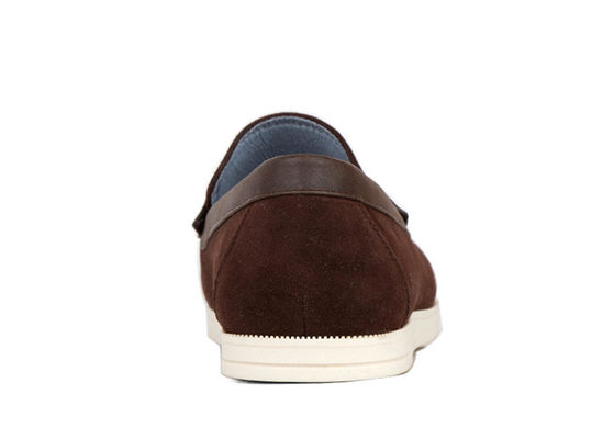 Duurzame heren casual schoenen Tassels Flat Loafer Mensen Bruine lederen rijschoenen