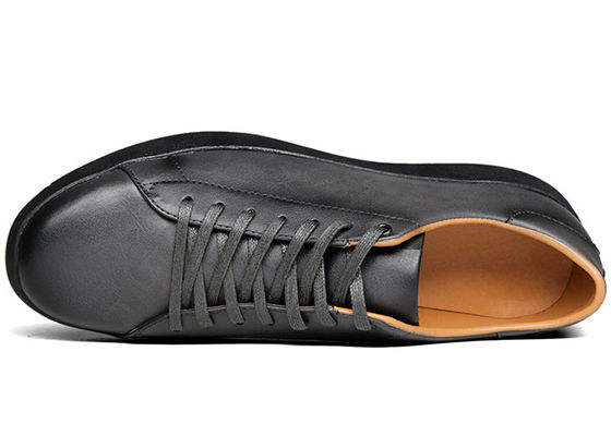 Lente / Herfst Mensen Lace Up Leer Sneakers Modieus Wandelen Mode Schoenen Mannen Sneakers