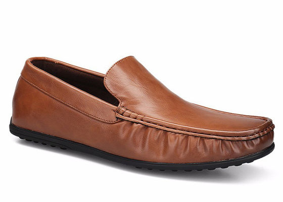 Slip On Mens Soft Moccasin Schoenen Echt Lederen Flats Gommino Rijschoenen