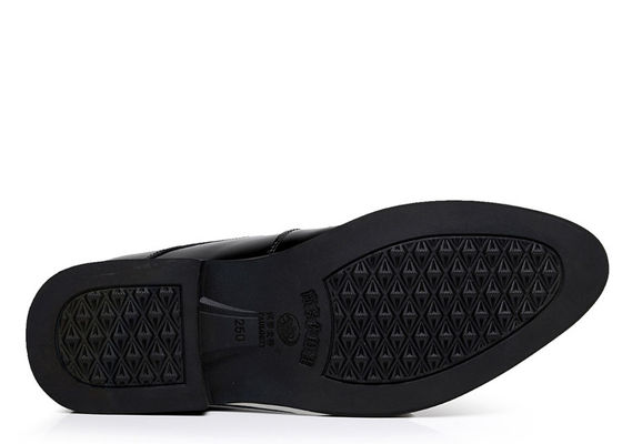 Zwarte Oxford Lace Up Lift Mensen Schoenen Solid Slip - Op Branded Dress Schoenen Voor Mannen