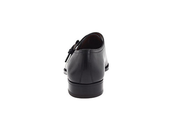 Zwart Echt Lederen Handgemaakte Monnik Gordel Schoenen, Mens Monnik Gordel Brogue Dress Schoenen