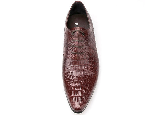 Verbrand leder mannen bruidsjurk schoenen lage hakken mannen bruin Oxford schoenen