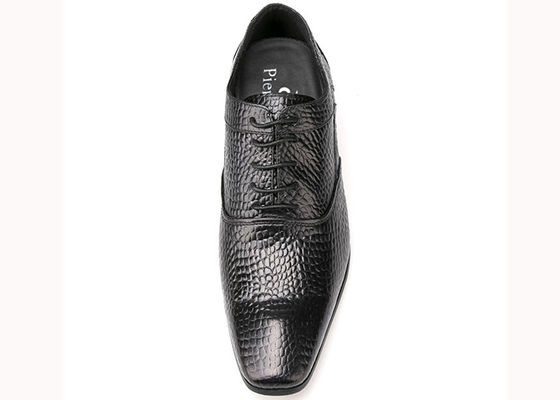 7 cm zwart dikke hakken mannen bruidsjurk zwart / bruin schoenen mannen patent leder schoenen