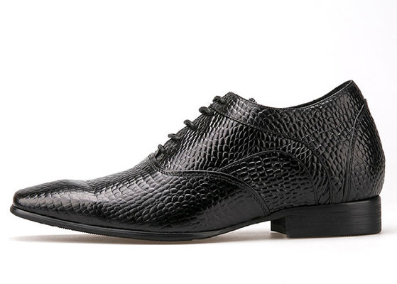 7 cm zwart dikke hakken mannen bruidsjurk zwart / bruin schoenen mannen patent leder schoenen