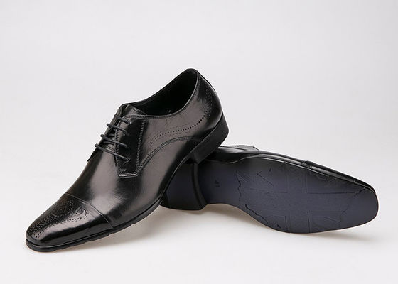 Business Mensen Kleding Schoenen Britse Stijl Echte Lederen Lace Up Brogue Schoenen